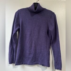Luigi Baldo Purple Merino Wool Sweater